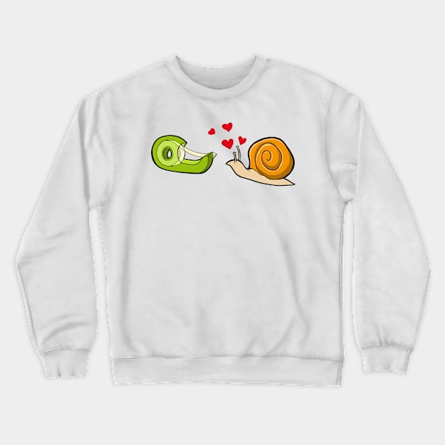 Snail Love Crewneck Sweatshirt by ticulin